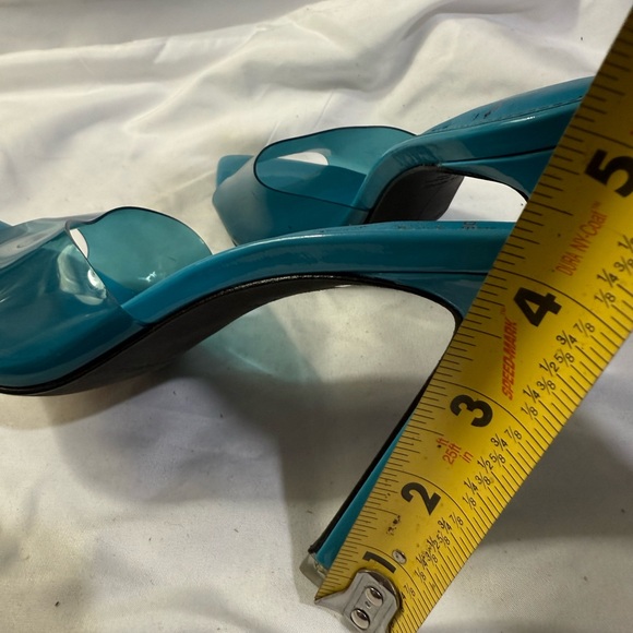 Black Suede Studio Women’s Sandal Heels W/Size 7.5 EU/37.5 - Picture 3 of 8